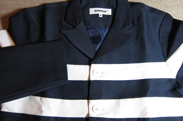 画像: (SALE 40%OFF)　INTERFACE/LINE COAT  NAVY×WHITE