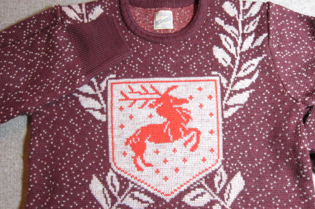 画像: BELAFONTE/RT DEER EMBLEM SWEATER  BURD