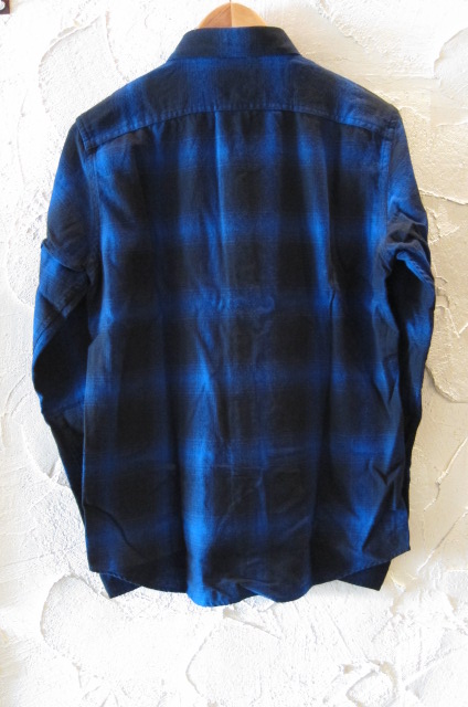 画像: （再入荷）VINTAGE EL/OMBRER CHECK WORK SHIRTS  BLUExBLACK