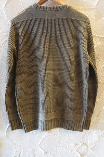 画像: GRN/VINTAGE CREW NECK SWEATER  OLIVE