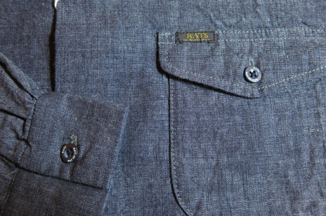 画像: RATS/CORDURY COLLAR SHIRT  INDIGO