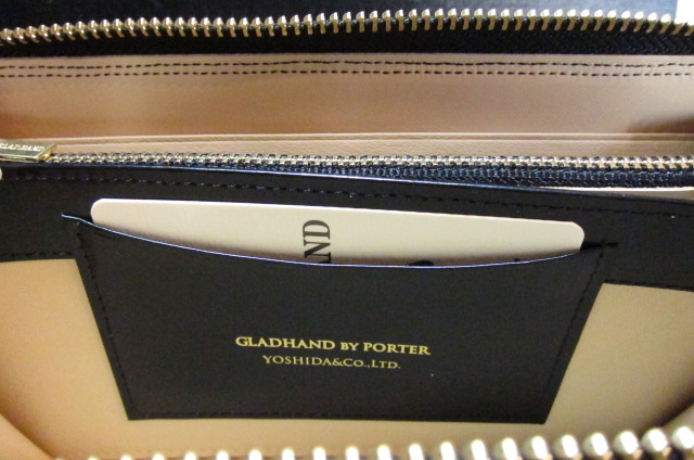 画像: GLAD HAND/ｘPORTER BELONGINGS ZIP WALLET  BLACK