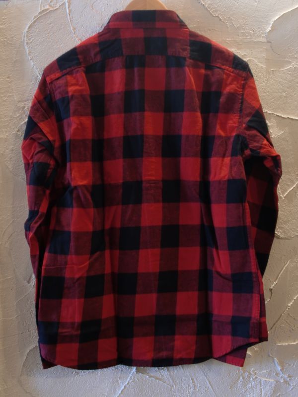 画像: (再入荷)VINTAGE EL/BLOCK CHECK WORK SHIRTS  RED×BLACK