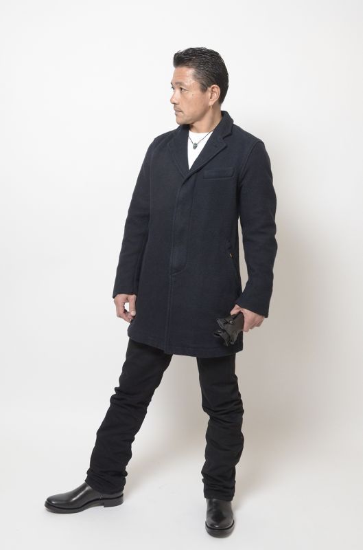 RATS/BAJA CHESTER FIELD COAT BLACK