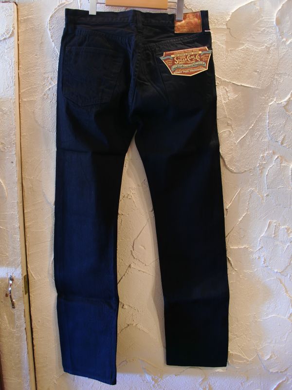 画像: SUGAR CANE/13oz BLACK DENIM TYPIII MODEL  BLACK