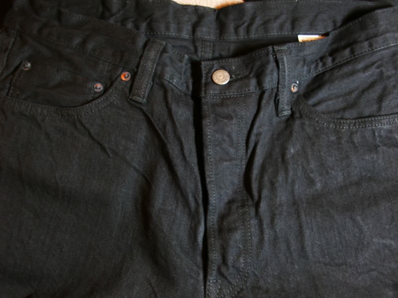 画像: SUGAR CANE/13oz BLACK DENIM TYPIII MODEL  BLACK