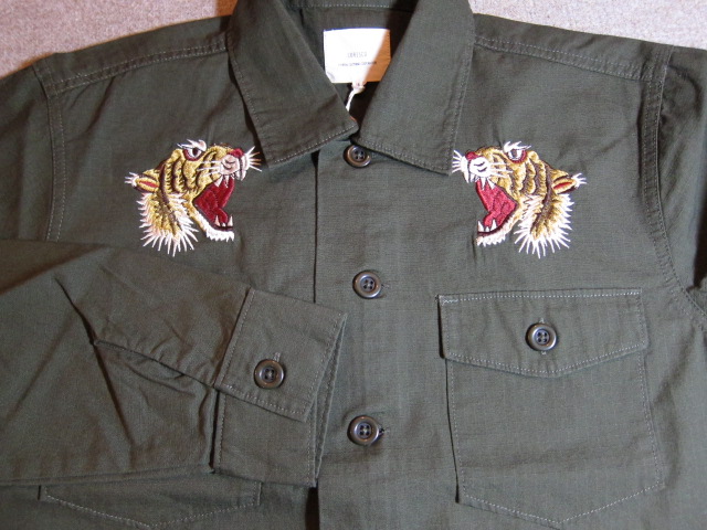 画像: CORISCO/EMBROIDERTY SOUVENIR SHIRTS  OLIVE