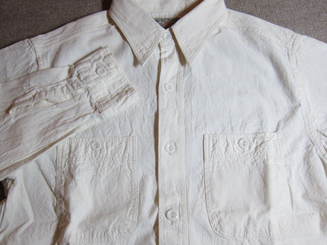 画像: BUZZ RICKSON'S/WHITE CHAMBRAY WORK SHIRTS  WHITE BR25996