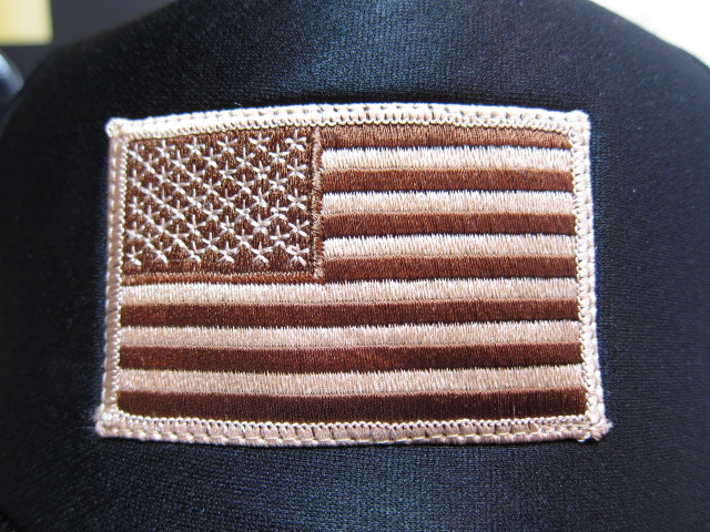 画像: BELIVE/US FLAG MESH CAP  BLACKxMONOCHRO