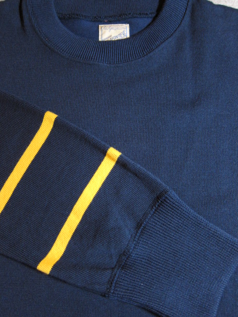 画像: BELAFOTE/RT STRIPE JERSEY 69  NAVYxGOLD