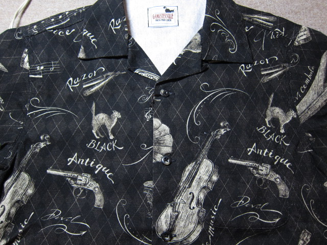 画像: GANGSTERVILLE(ギャングスタービル)/BLUESY S/S SHIRTS  BLACK