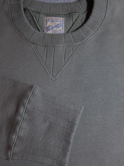 画像: BELAFOTE/RT NEEDLE RIB SWEAT  ARMY GREEN