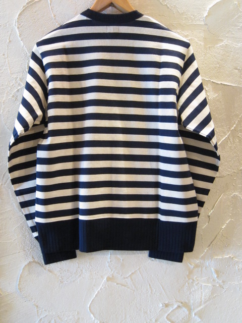 画像: BELAFOTE/RT DROP NEEDLE RIB STRIPE L/S T  NVYxKINARI