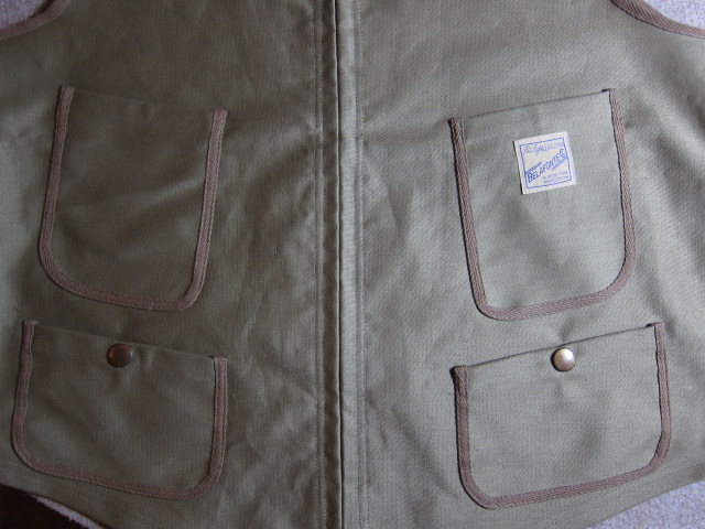 画像: BELAFOTE/RT PIPING VEST N-1  KHAKI