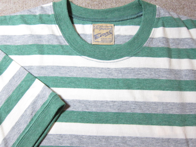 画像: BELAFONTE/PLAY SHIRTS BORDER  GREEN