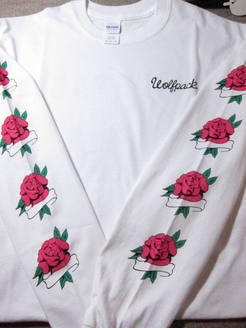 画像: ROTTWEILER/ROSES LS T GILDAN  WHITE