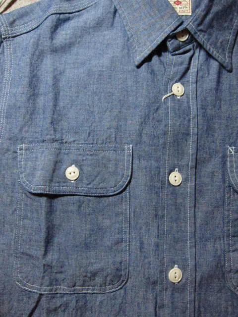 画像4: SUGAR CANE/BLUE CHAMBRAY S/S WORK SHIRTS  NAVY