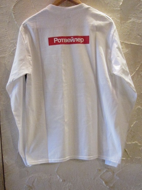 画像: ROTTWEILER/RUSSIAN LOGO L/S T  WHITE