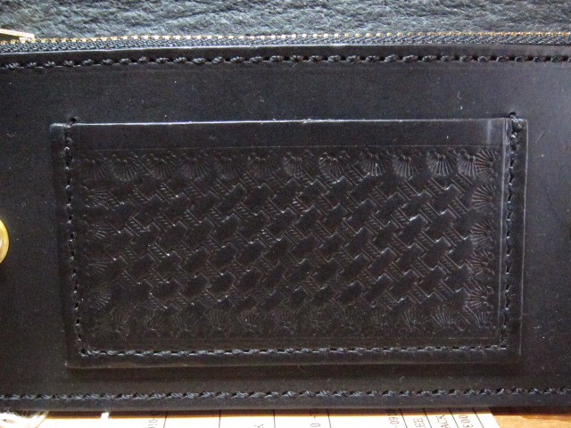 画像: RATS/LEATHER WALLET DOUBLE CONCHO  BLACK 