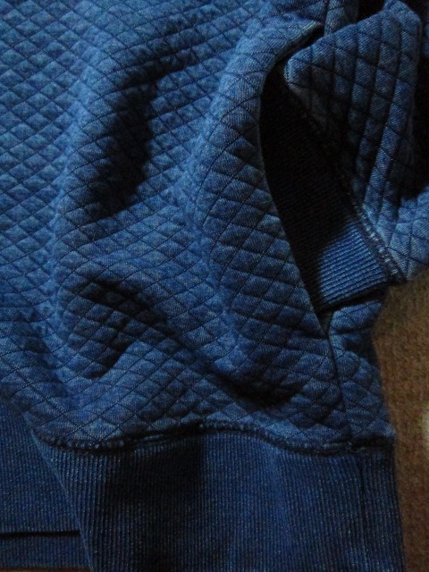 画像: (SALE 35%OFF) ELEVEN EIGHT/INDIGO QUILT PULL PARK  BIO WASH