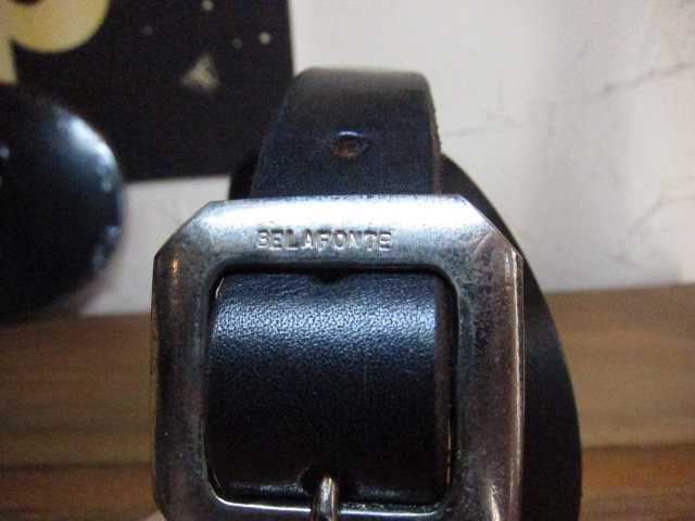 画像: BELAFOTE/RT NARROW LEATHER BELT  BLACK