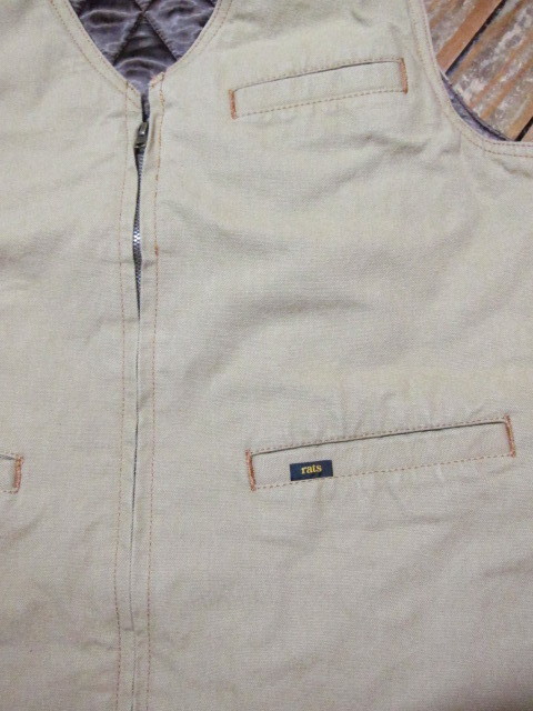 画像: RATS/DUCK VEST  BEIGE