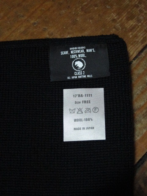 画像5: (SALE 30%OFF) RATS/ARMY MUFFLER  BLACK