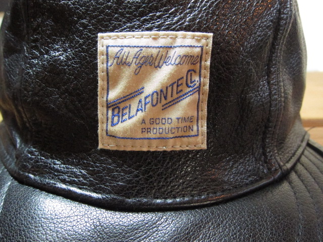 画像: BELAFOTE/RT LEATHER CHOPPER CAP  BLACK