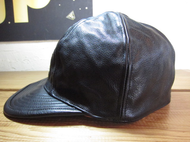 画像: BELAFOTE/RT LEATHER CHOPPER CAP  BLACK