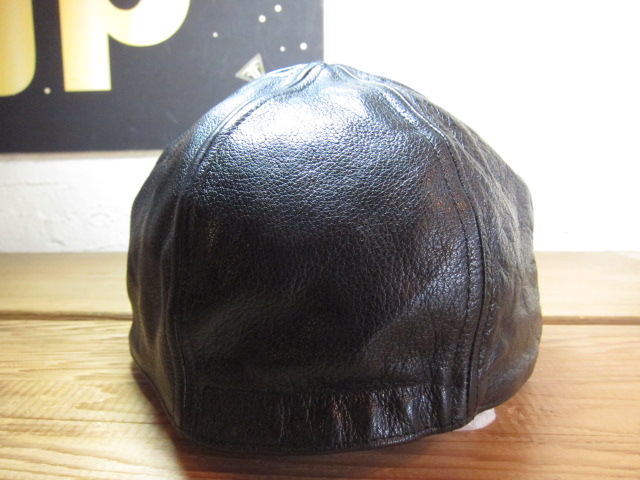 画像: BELAFOTE/RT LEATHER CHOPPER CAP  BLACK