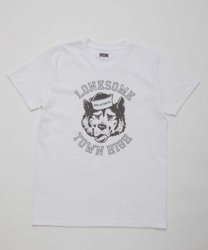 画像1: BELAFOTE/RT LONESOME TOWN HIGH PRINT T  WHITE