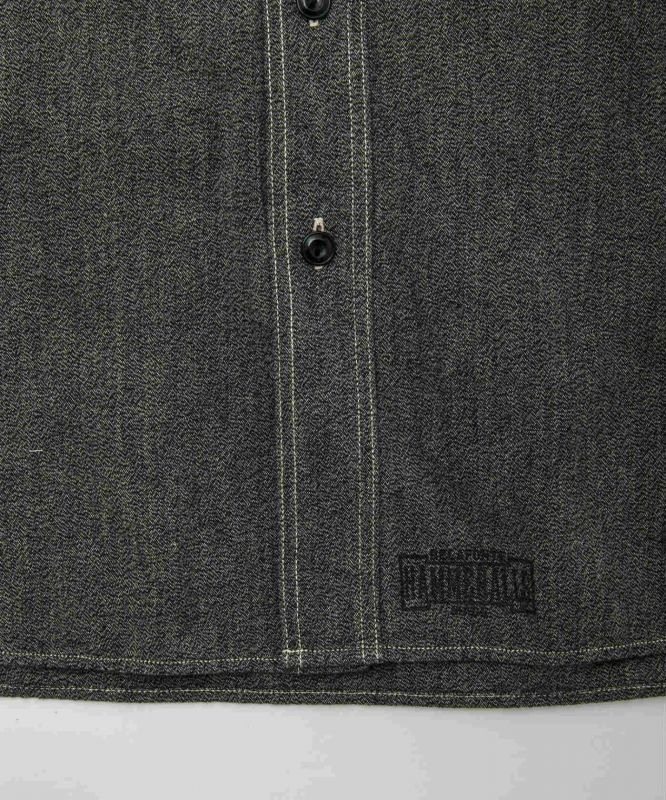 画像3: BELAFOTE/RT TRIPLE STITCH SH CHAMBRAY L/S  BLACK