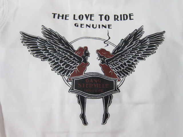 画像3:  GANGSTERVILLE/LOVE TO RIDE LS SH  WHITE