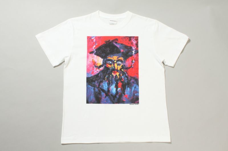 画像1: (SALE 35%OFF)INTERFACE/BLACK BEARD T  WHITE