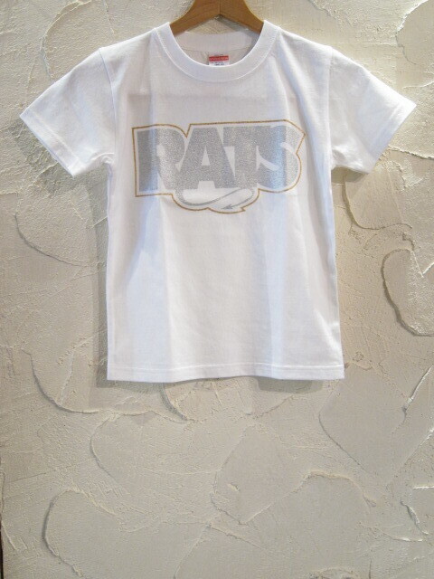 画像1: RATS/GLITTER BOX LOGO KIDS T  WHITE