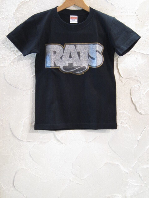 画像1: RATS/GLITTER BOX LOGO KIDS T  BLACK