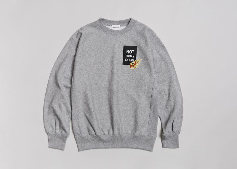 画像1: (SALE 30%OFF) INTERFACE/NOT TODAY SATAN 12oz SWEAT  GRAY