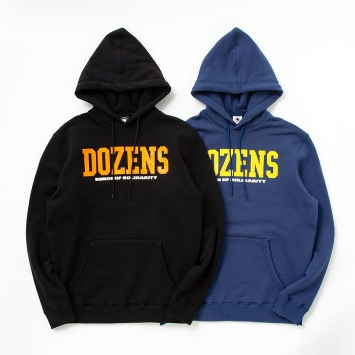 画像1: RATS/COLLEGE HOODIE  BLACK