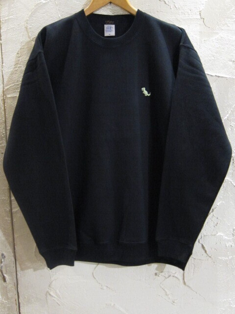 画像1: BELIVE/LEFT CHEST PATCH SWEAT  TYRAWNOSAURUS　BLACK