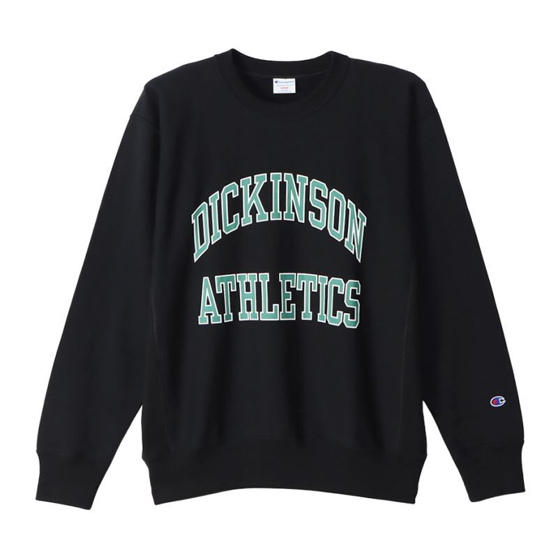 画像1: CHAMPION/REVERSE WEAVE CREW PRINT SWEAT  M.BLACK