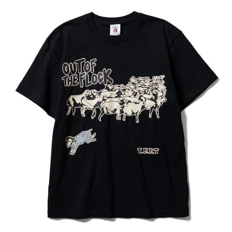 画像1: (SALE 30%OFF) SOFTMACHINE/OUT OF THE FLOCK T  BLACK