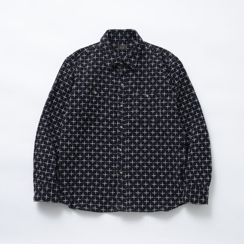 通常販売）RATS/KANOKO CROSS SHIRT BLACK RATS