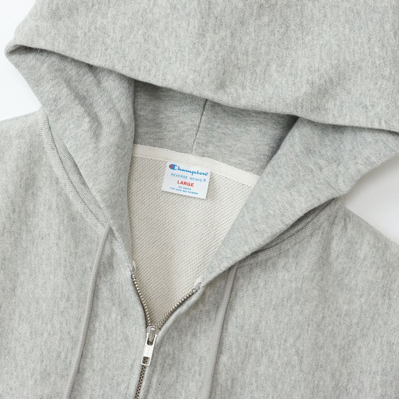 画像2: CHAMPION/REVERSE WEAVE ZIP HOODED SWEAT  OX.GRAY