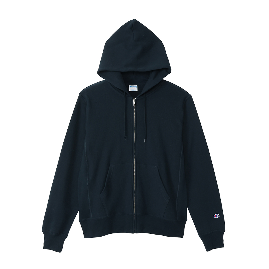 画像1: CHAMPION/REVERSE WEAVE ZIP HOODED SWEAT  NAVY