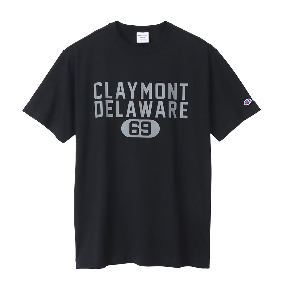 画像1: CHAMPION/PRINT SHORT  SLEEVE T CLAY MONT  BLACK