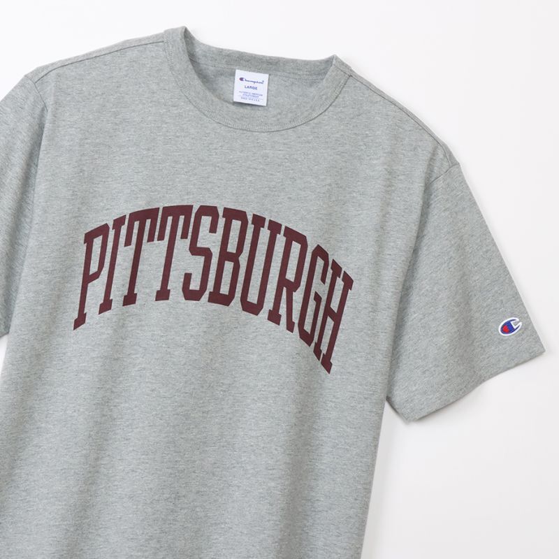 画像2: CHAMPION/PRINT SHORT  SLEEVE T PITTSBURGH  OX.GRAY