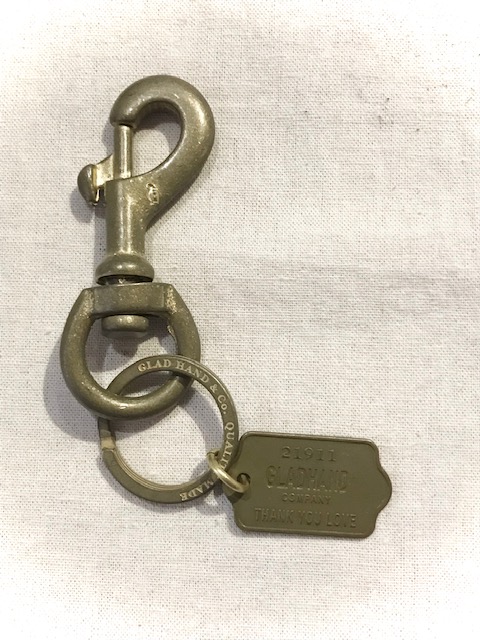 画像1: GLAD HAND(グラッドハンド)/SWIVEL SNAP KEY HOLDER  BRASS