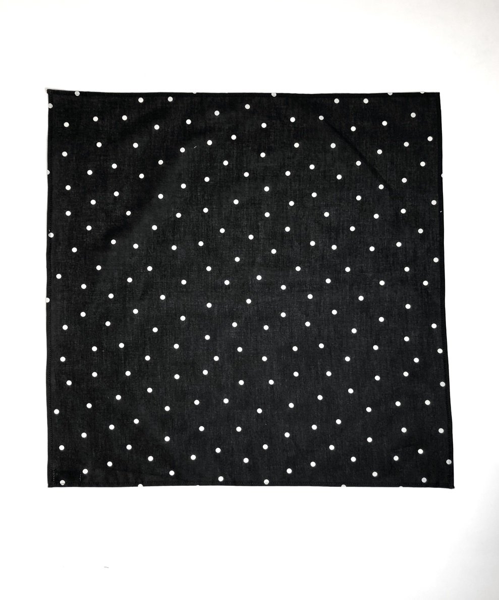 画像1: BELAFOTE/RT BANDANA DOT  BLACK