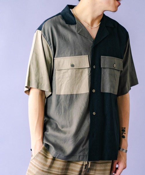 画像2: (再入荷）GYMMASTER/LINENxRAYON  SHIRT  BEIGE CRZ