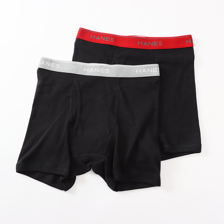 画像1: HANES/BOXER BRIEFS 2P  RED,GRAY